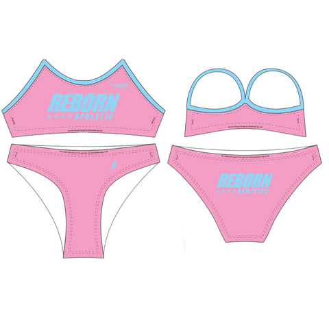 YOUTH GIRLS ONE PIECE BUDGIES - PINK (pre order)
